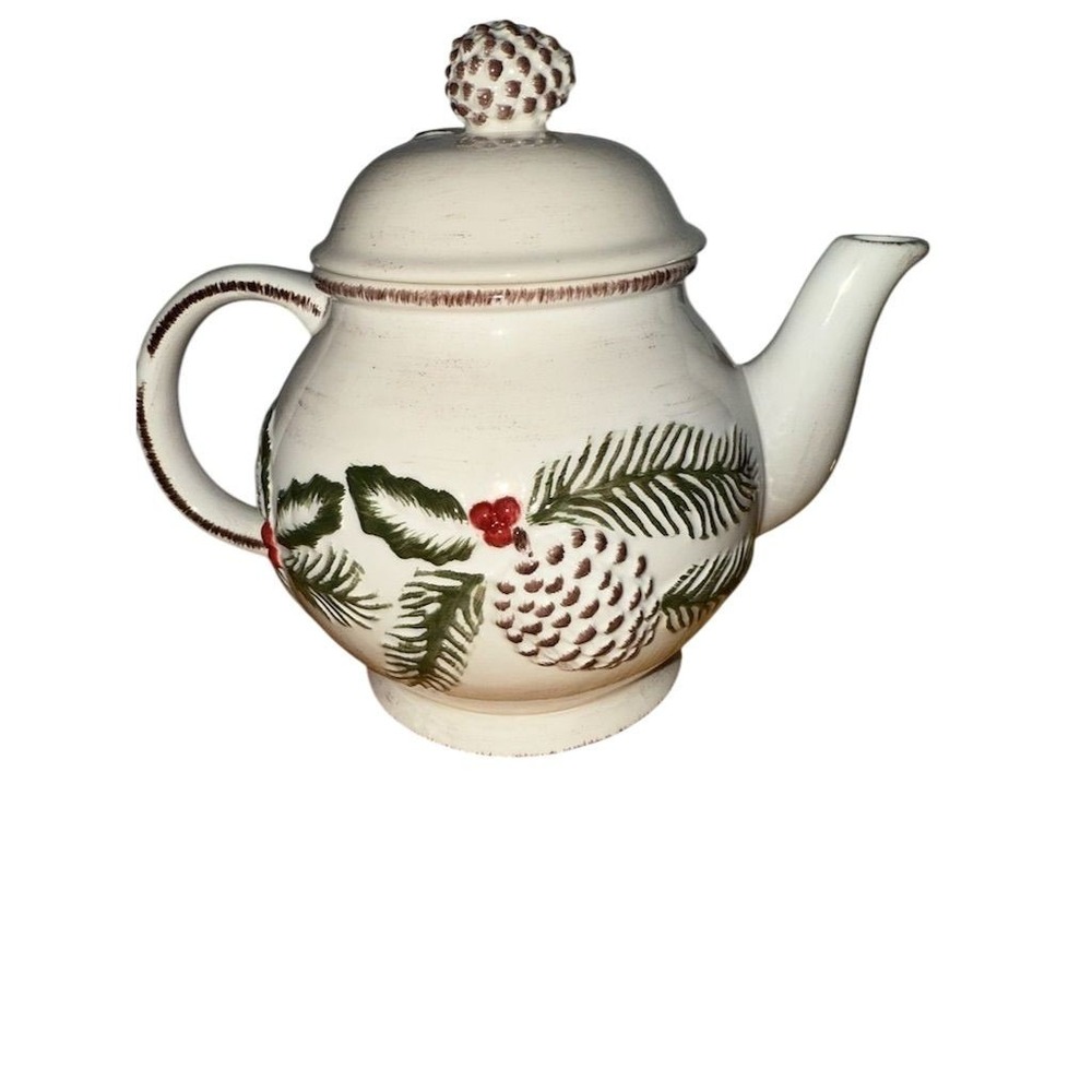 Vintage Multicolor Ceramic Teapot with‎ Lid Florida Marketplace - Picture 3 of 6